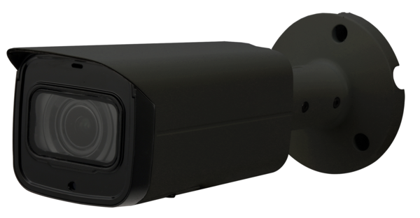 IP Professional 4 MP Bullet Kamera mit 60m Nachtsicht, Motorzoom, PoE und WDR, Farbe schwarz