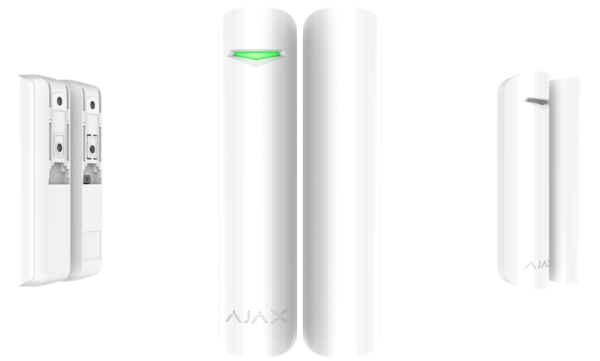 AJAX DoorProtect Plus Öffnungsmelder mit Erschütterungsmelder und Neigungssensor Weiß (HAN 38101)