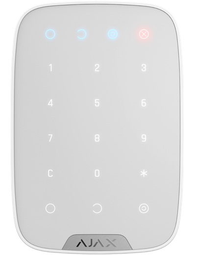 AJAX KeyPad Bedienfeld mit Touch Tastatur Weiß (HAN 8706)